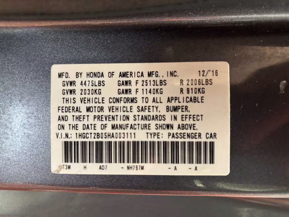 2017 Honda Accord - 1HGCT2B05HA003111 - Image #39